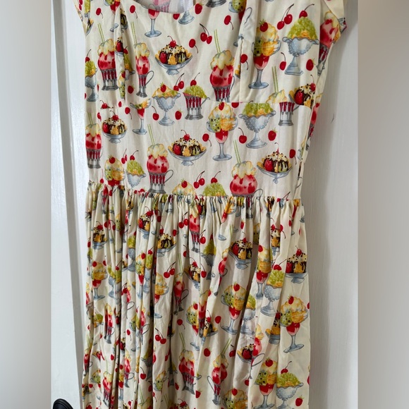 Bernie Dexter Veronique Sundae Ice Cream Novelty Pinup Vintage ModCloth Dress - Picture 5 of 8
